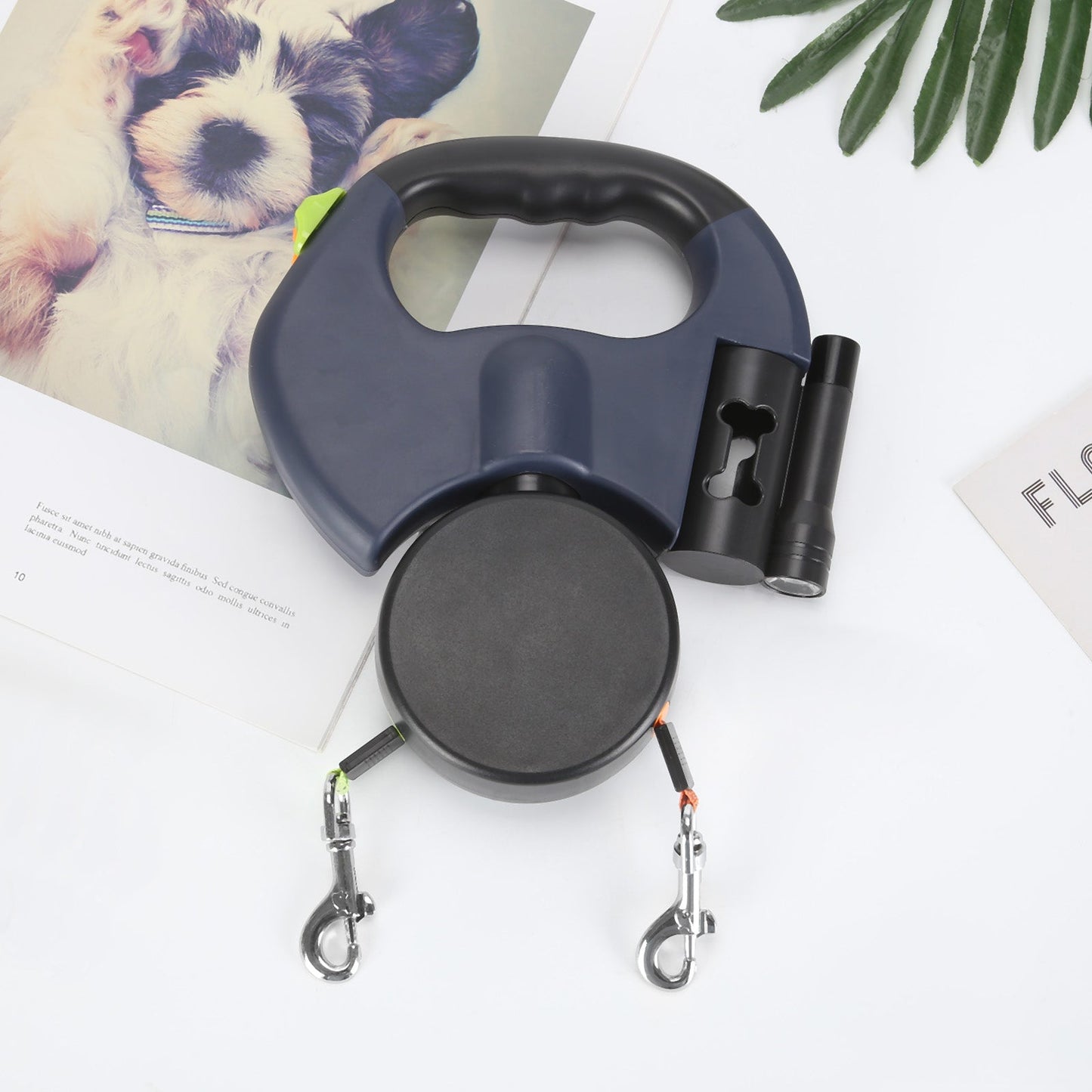 PetWorld - Dobbelt innovativt udtrækkeligt hundesnor med lys