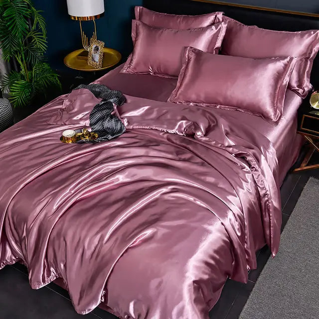 PureLuxe - Eleganter Satin Bettbezug
