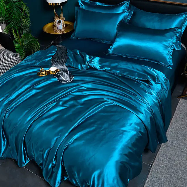 PureLuxe - Eleganter Satin Bettbezug
