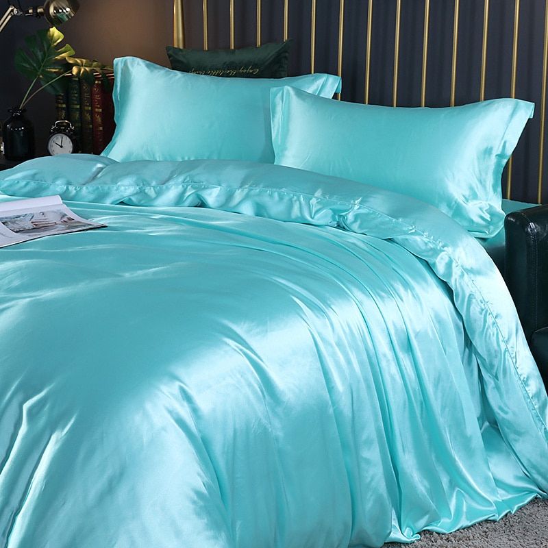 PureSilk - 4-teiliges Luxus-Bettwäsche-Set aus Seide