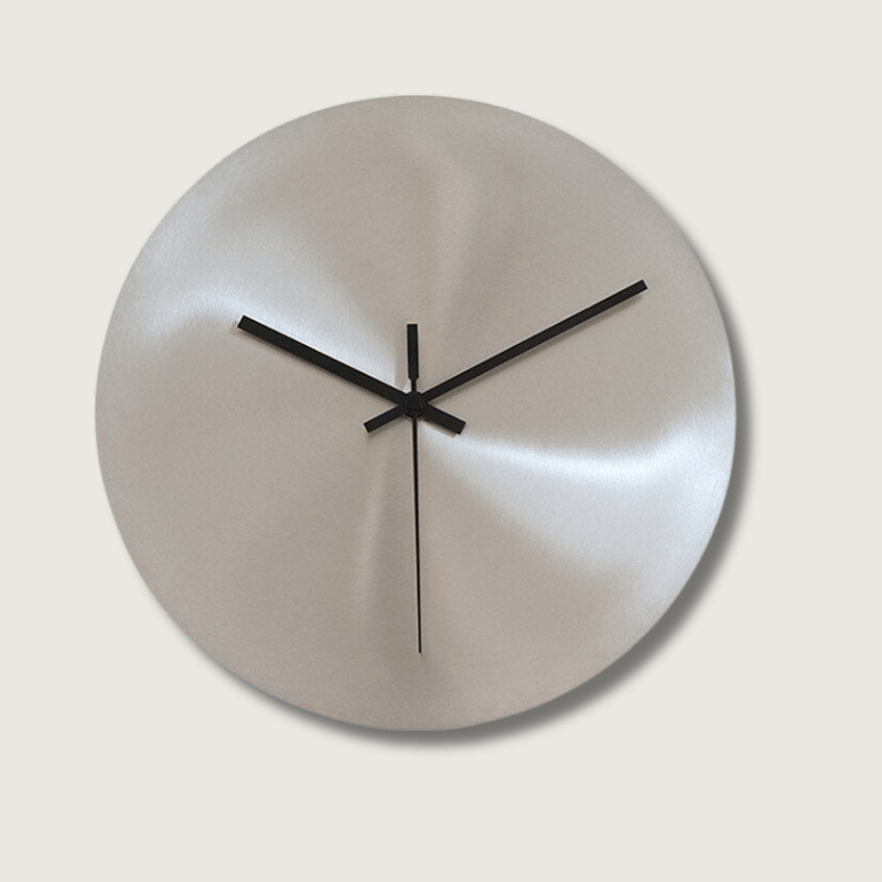 MinimalSteel - Elegant veggklokke