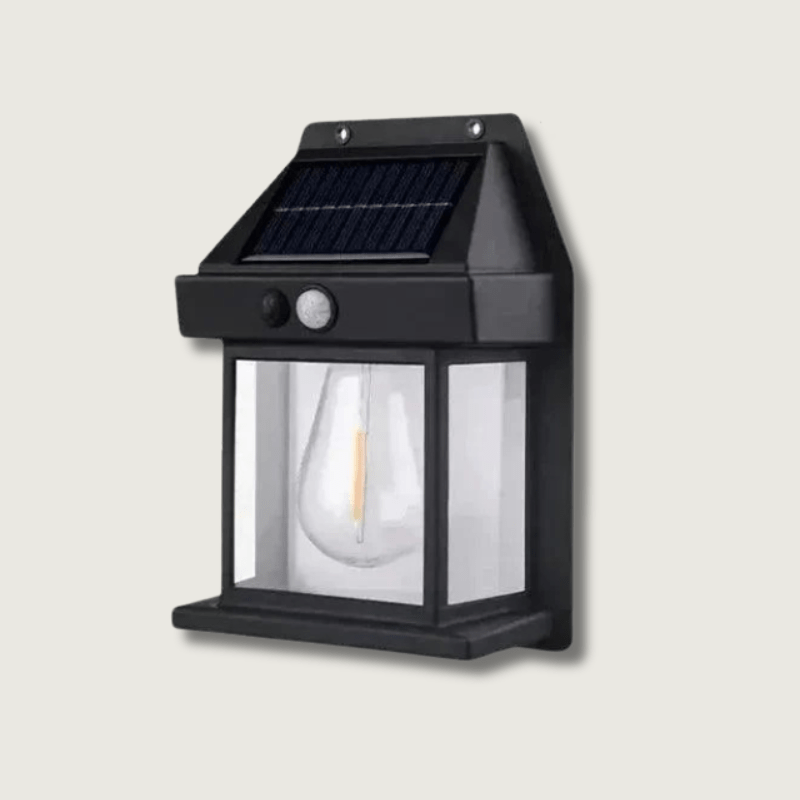 MotionGlow | Retro solcellevegglampe