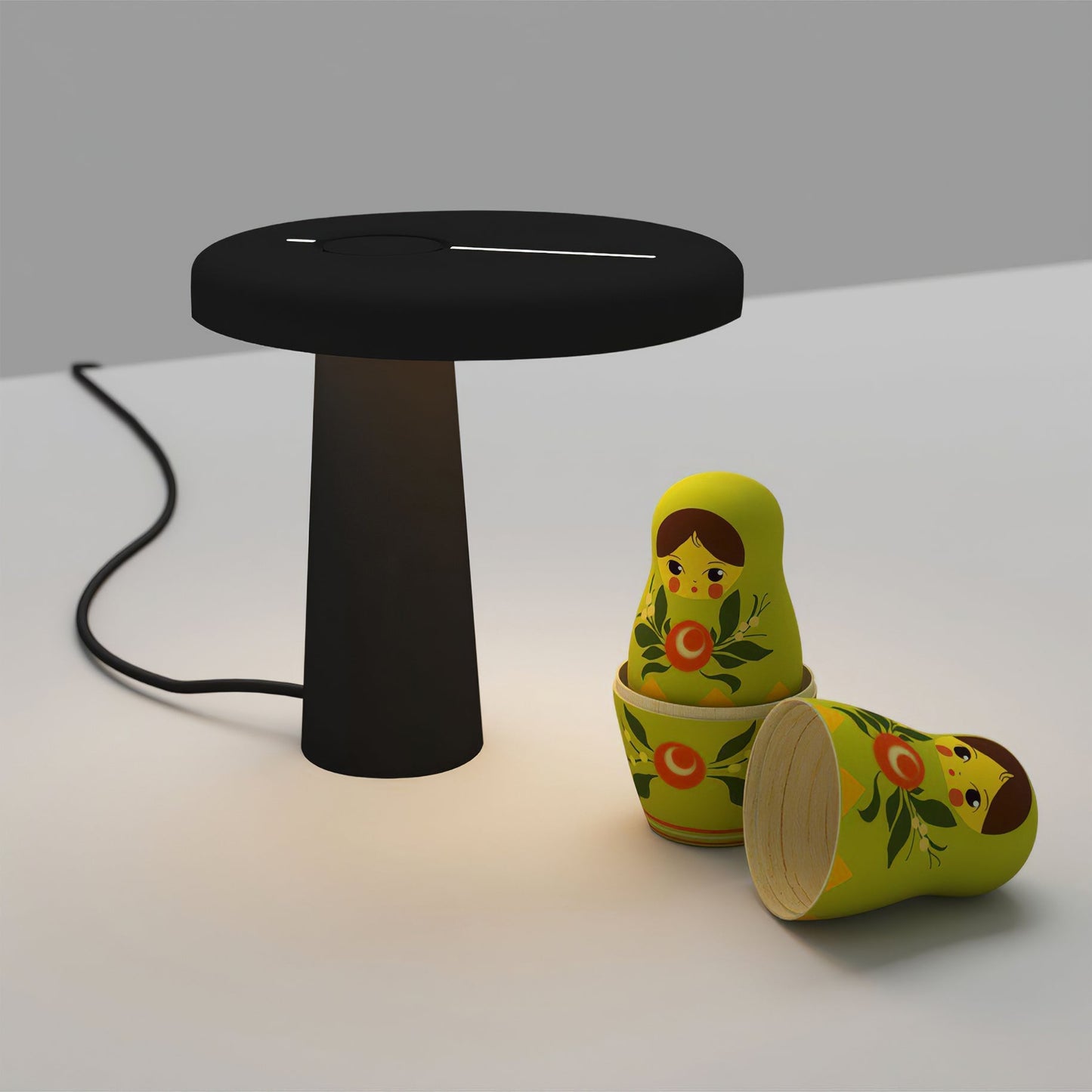 HoopLuxe - Moderne LED-bordlampe med stilfuldt rundt design