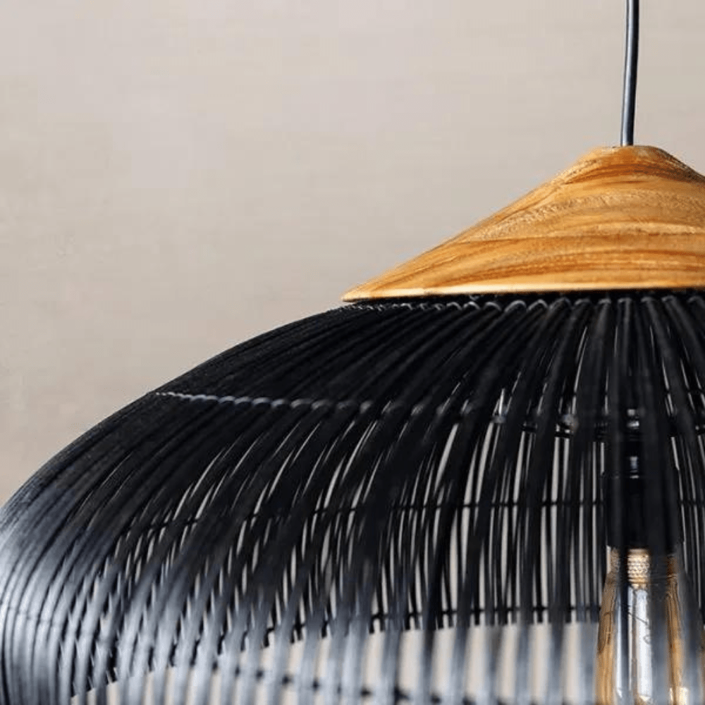 BohoRust - Handmade Rattan Pendant Light