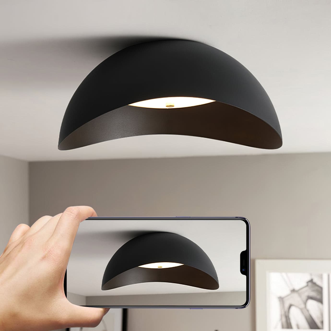 HaloLuxe - Elegant LED taklampe med tidløs sirkulær design