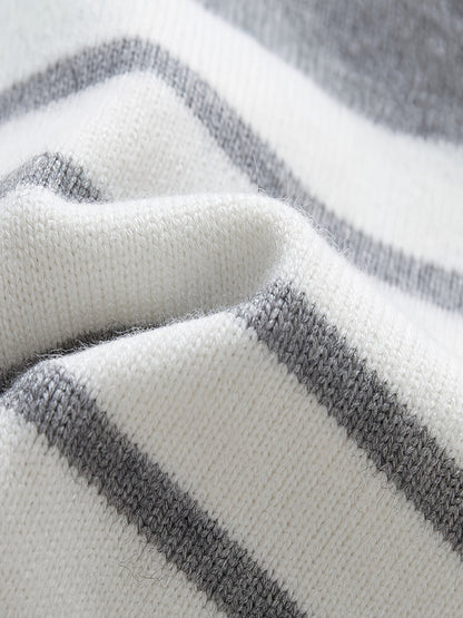 Pull rayé tricoté pour bébé tout-petit - Edrian