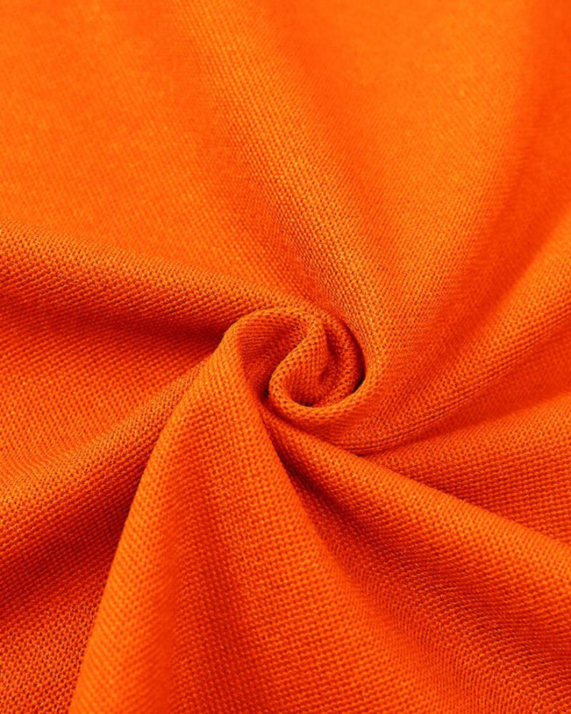 Orange polo-shirt med kontrasterende finish til mænd