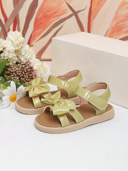 Sandales blanches Princess avec nœud pour filles
