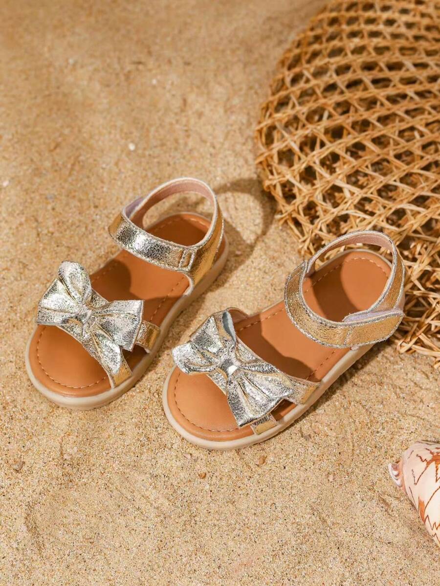 Sandales blanches Princess avec nœud pour filles