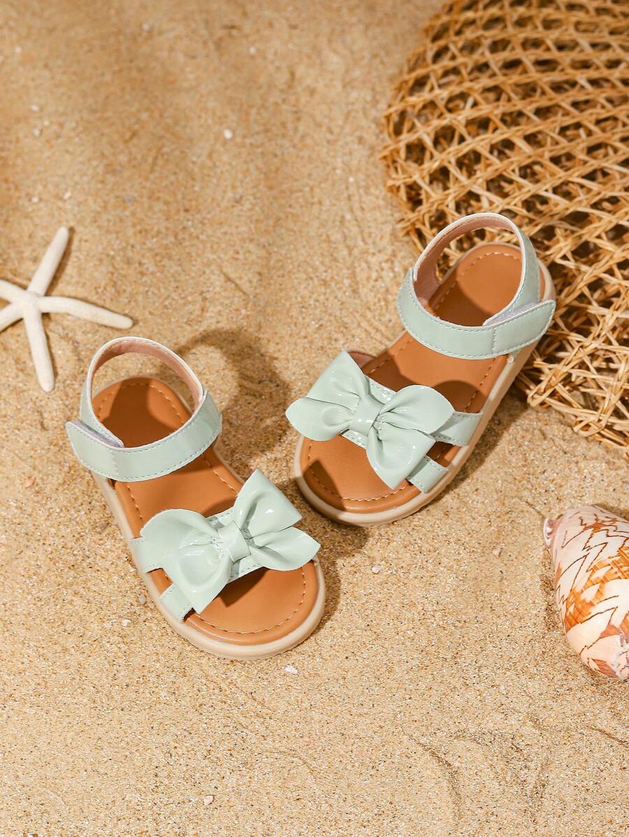 Sandales blanches Princess avec nœud pour filles
