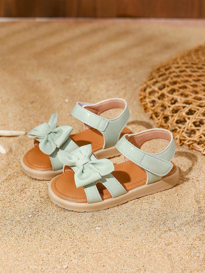 Sandales blanches Princess avec nœud pour filles