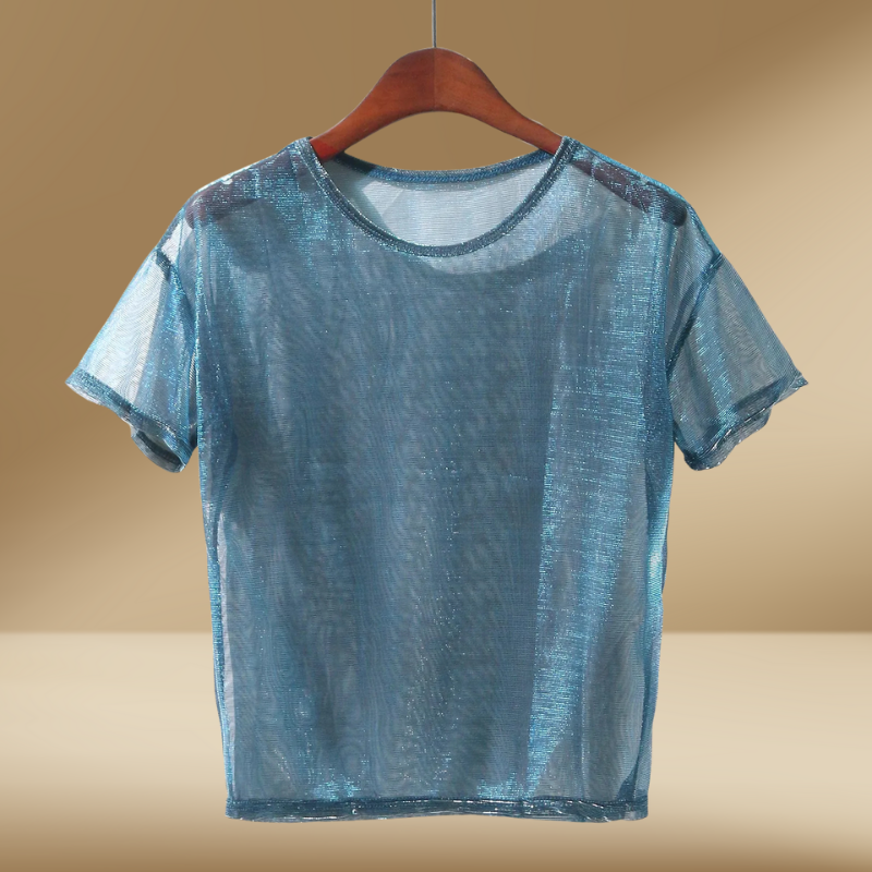 Alicia – Sexet Gennemsigtig Damebluse til et Dristigt Look