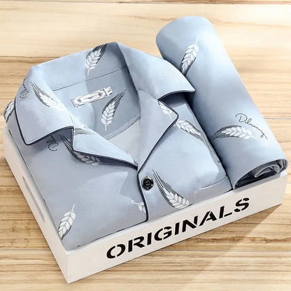 Ensemble pyjama avec chemise et fermeture à boutons - Rex