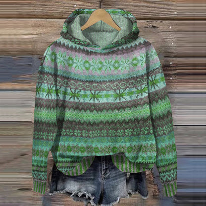 Sweat à capuche chaud style norvégien pour femmes - Avril