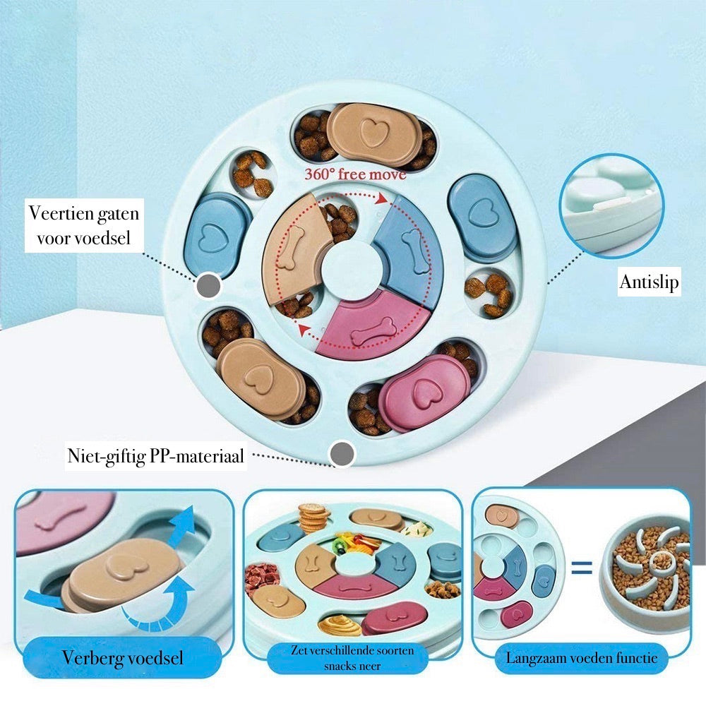 PETLover - Bol d'alimentation innovant anti-glougloutage pour chiens