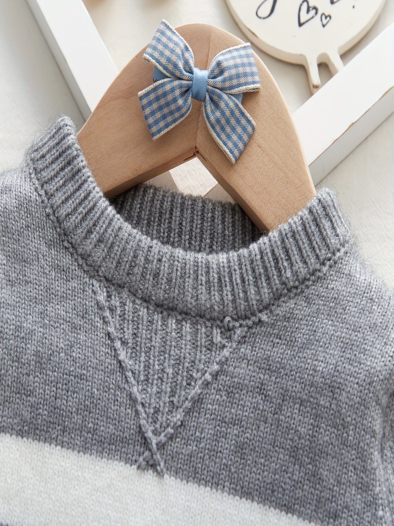 Pull rayé tricoté pour bébé tout-petit - Edrian