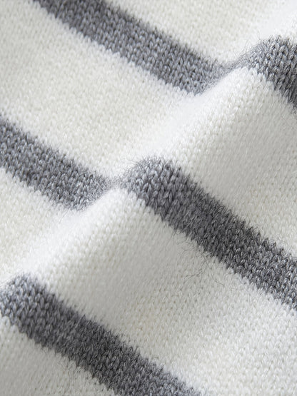 Pull rayé tricoté pour bébé tout-petit - Edrian