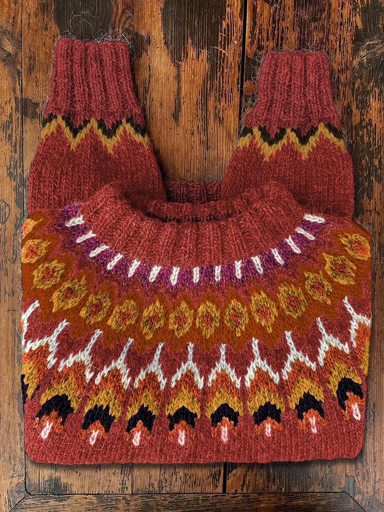 Pull-over tricoté rétro vintage pour femmes - Cassandra