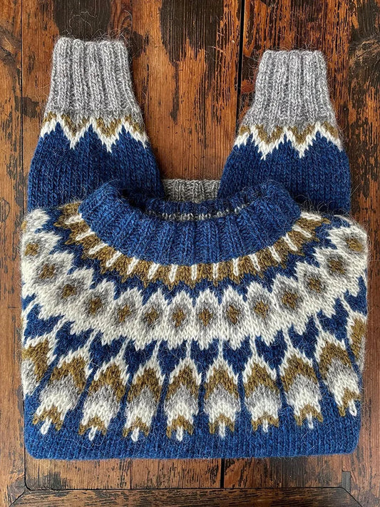 Pull-over tricoté rétro vintage pour femmes - Cassandra