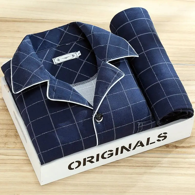 Ensemble pyjama avec chemise et fermeture à boutons - Rex