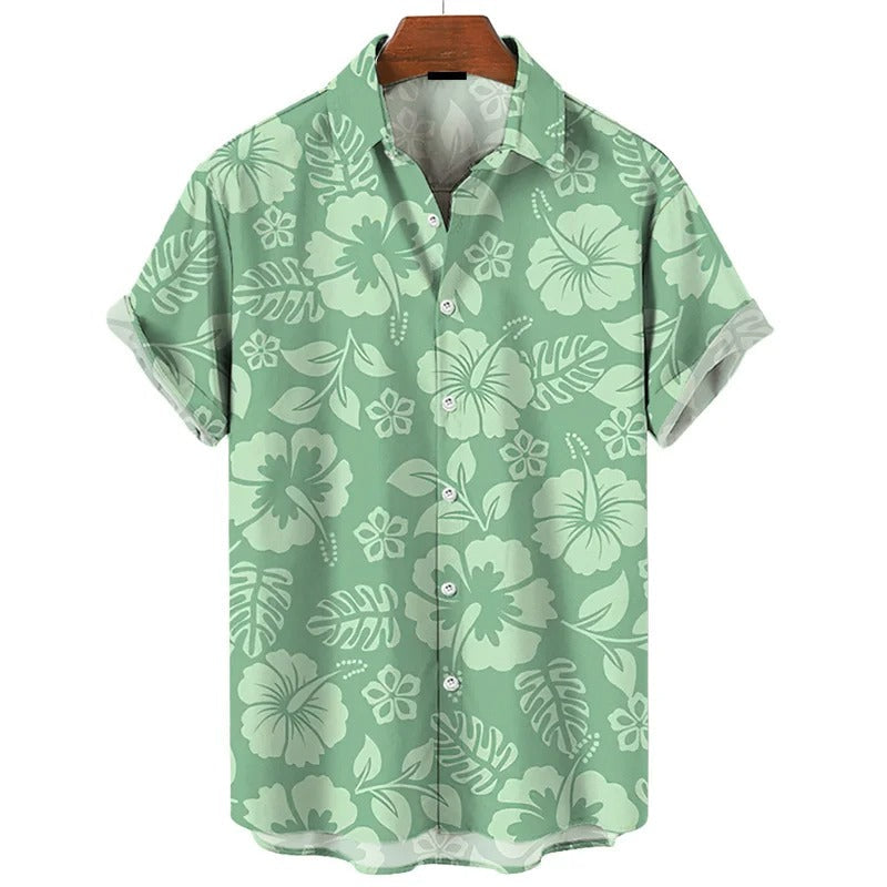 Ven | Klassisk Hawaii-blomstret skjorte