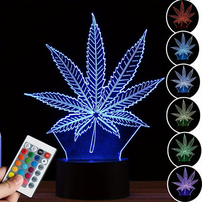 GlowLeaf - 3D Hampblad Nattlys