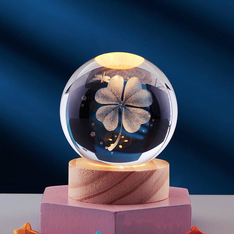 CrystalGlow - 3D-Nachtlampe mit magischem Effekt