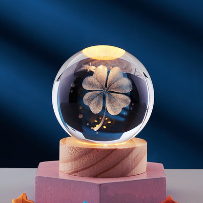 CrystalGlow - 3D-Nachtlampe mit magischem Effekt