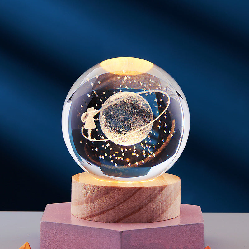 CrystalGlow - 3D-Nachtlampe mit magischem Effekt