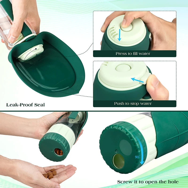 PetCare – Bouteille portable pour boire et manger pour chiens