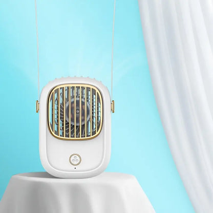 Mini ventilateur de cou - Rechargeable par USB - 6 heures sur une seule charge