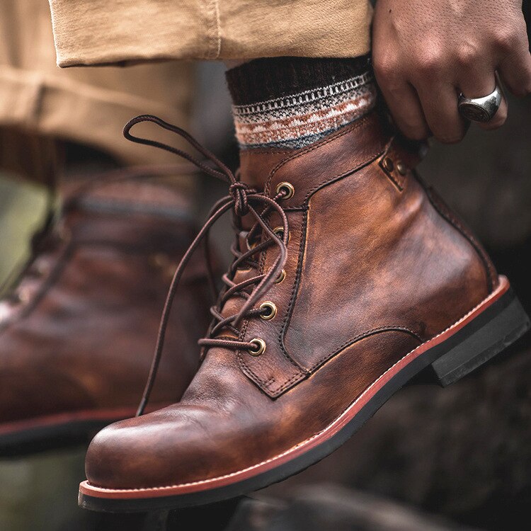 Bottes montantes à lacets pour hommes - Evander
