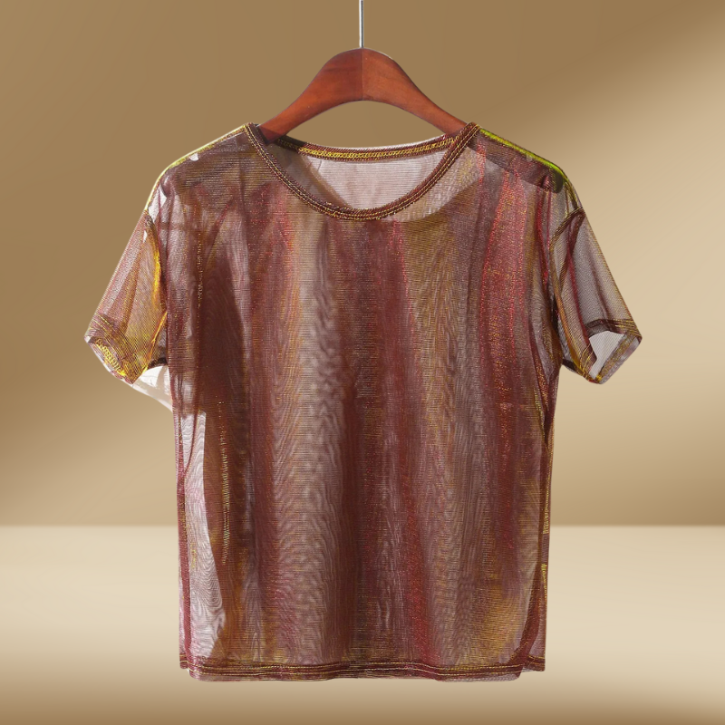 Alicia – Sexet Gennemsigtig Damebluse til et Dristigt Look