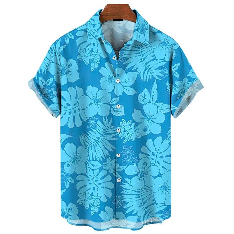 Ven | Klassisk Hawaii-blomstret skjorte
