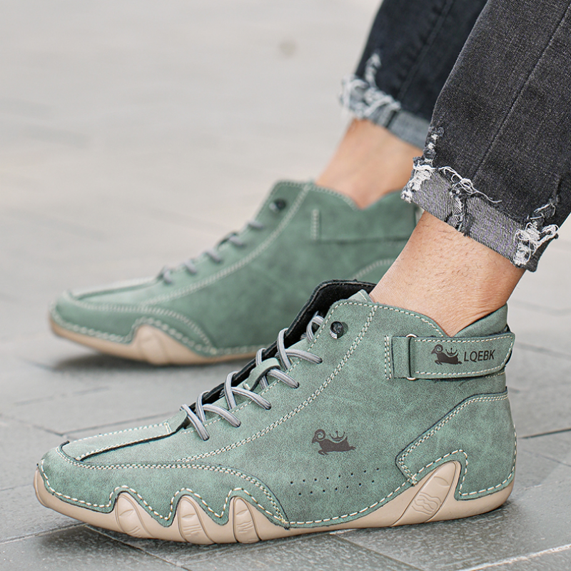 Chaussures de marche pour hommes - cuir - semelle orthopédique