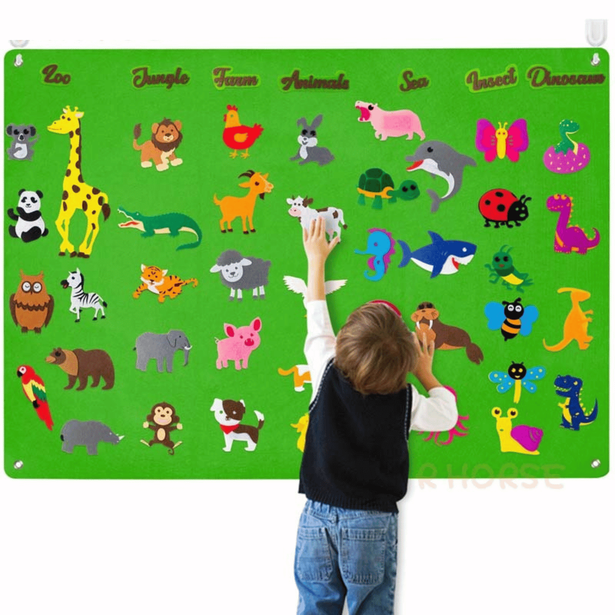 VelvetiKIDS - Tableau en feutre pour tout-petits