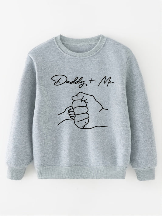 Boys' Casual Sweater with Long Sleeves and Graphic Pattern - Leandro