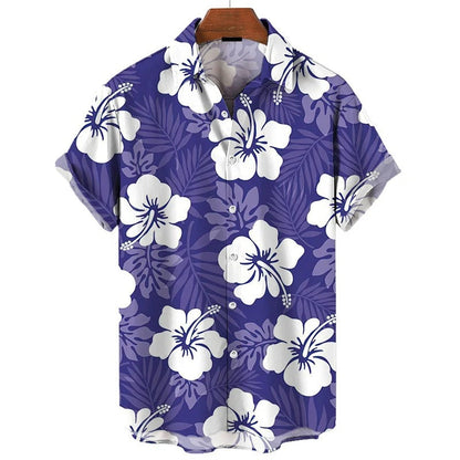 Ven | Klassisk Hawaii-blomstret skjorte
