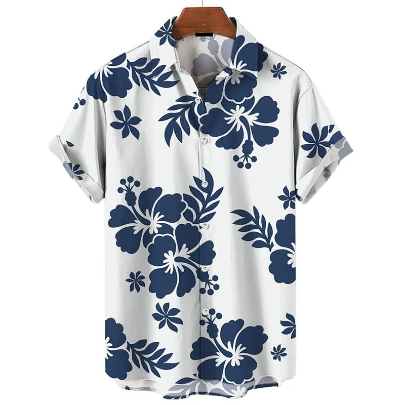 Ven | Klassisk Hawaii-blomstret skjorte