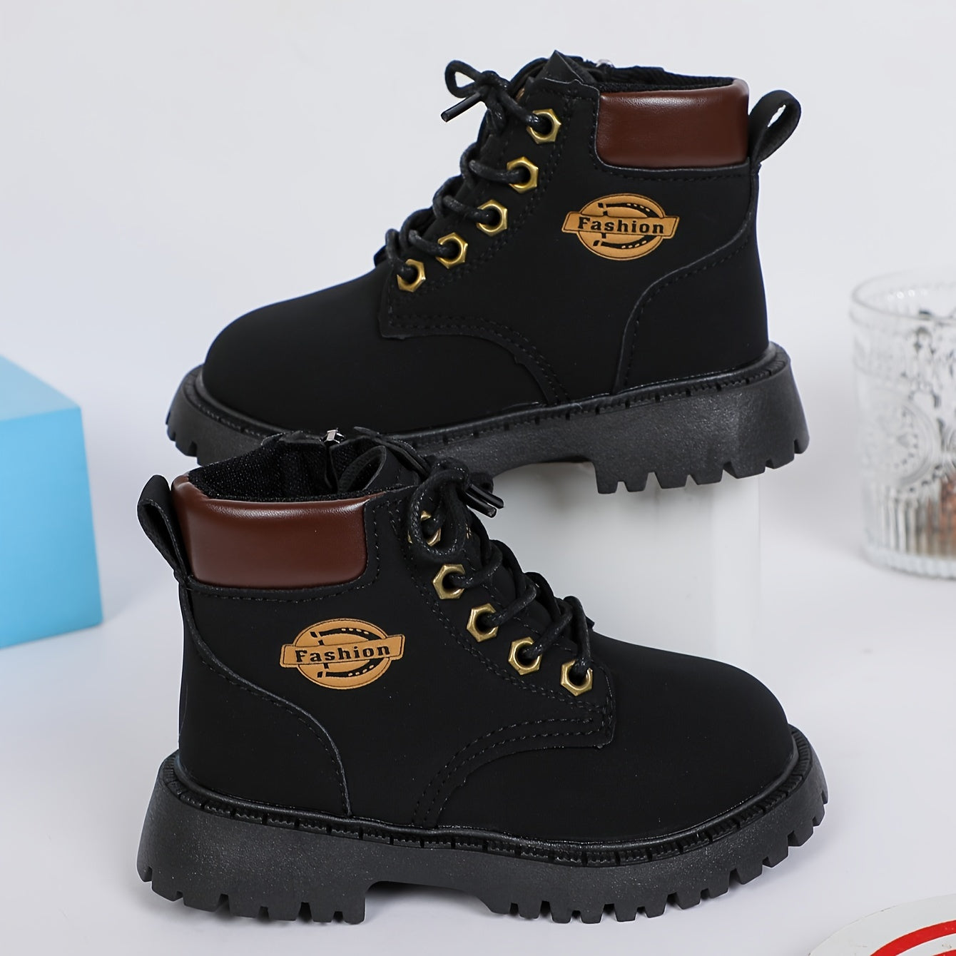 Boys' Cool Boots with Zip Closure Durable Non-Slip Shoes - Jakob