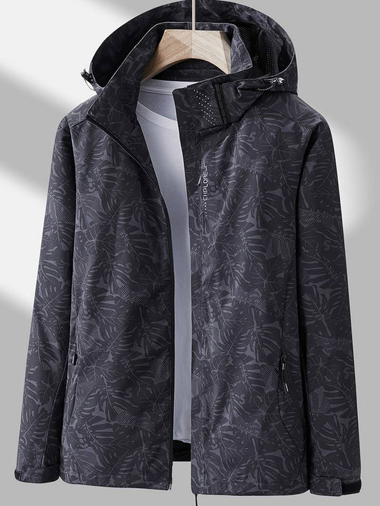 Veste imperméable et coupe-vent avec capuche pour femmes - Olda
