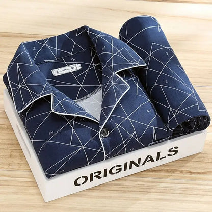 Ensemble pyjama avec chemise et fermeture à boutons - Rex