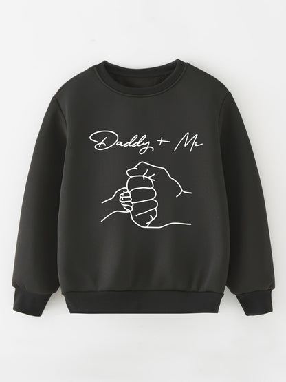 Boys' Casual Sweater with Long Sleeves and Graphic Pattern - Leandro