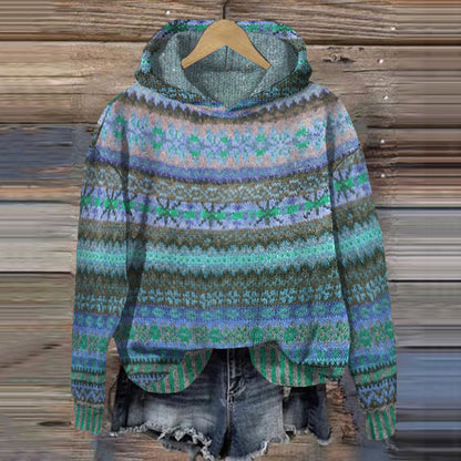 Sweat à capuche chaud style norvégien pour femmes - Avril