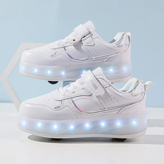 RollGlo - Trendy rullesko for barn - med lys