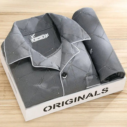 Ensemble pyjama avec chemise et fermeture à boutons - Rex