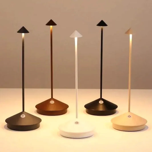 Moderne slank trådløs LED-bordlampe