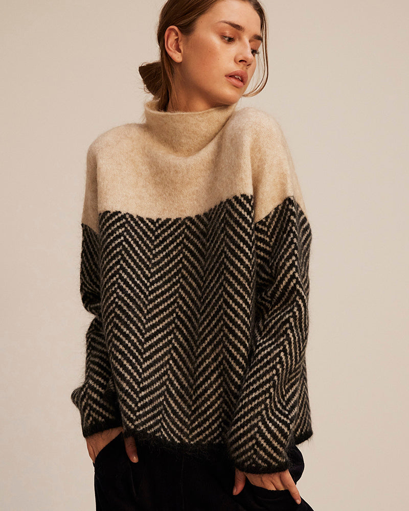PureKnit - Pull à col roulé doux et élégant
