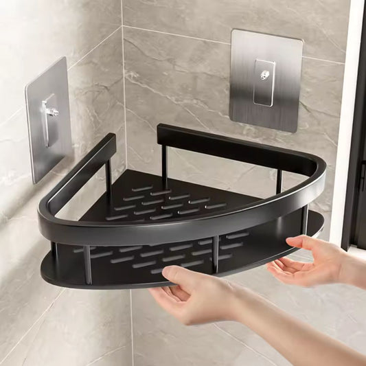Aluminium Shower Shelf with Self-Adhesive Mounting