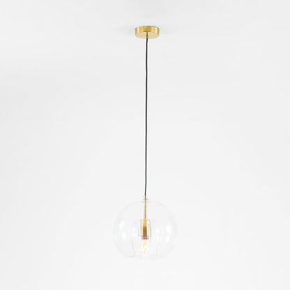 SolarisGlow - AmberSphere pendel lampe med strålende elegance